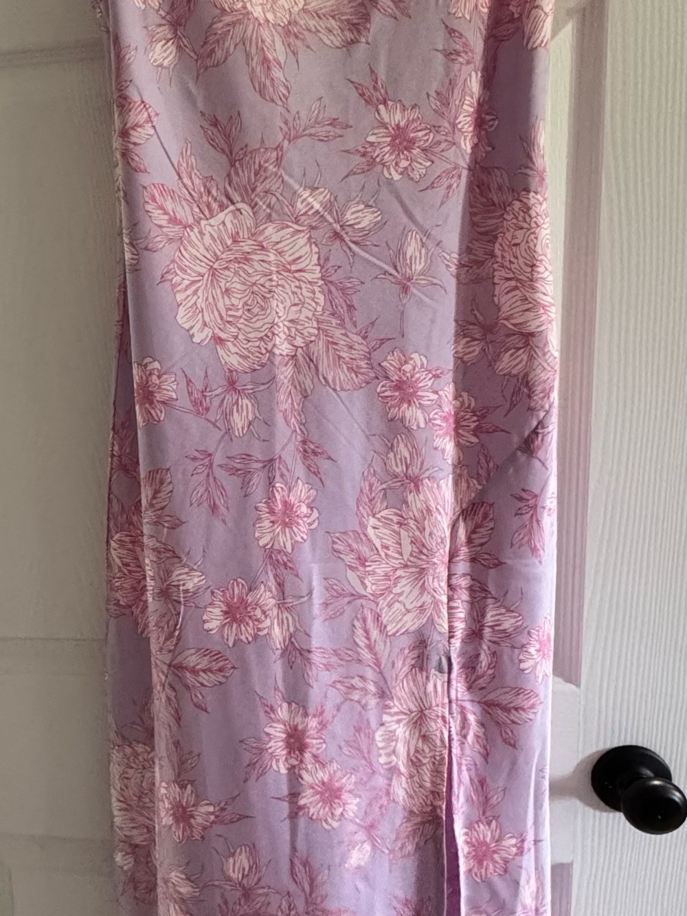 Floral Slip Dress - Lavender Pink/Purple